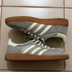 Adidas Handball Spezial Gray and Cream Sneakers